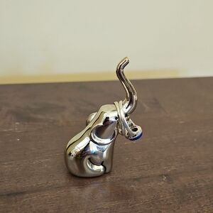 Silver Elephant Ring Holder